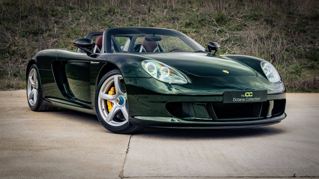 1 of 1 OLIVE GREEN Porsche Carrera GT V10 SOUNDS!!