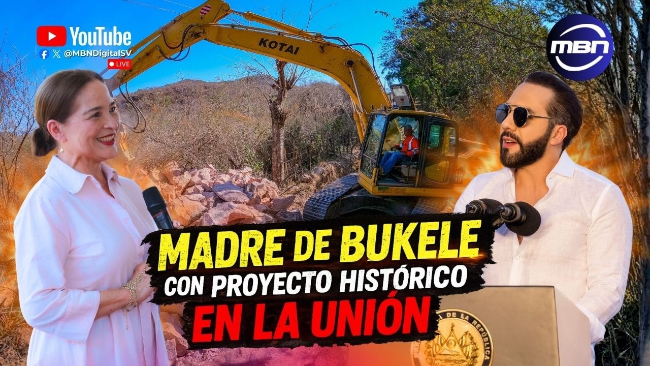 Madre del Presidente Bukele Coloca Primera Piedra de Carretera y Puente en la Unión