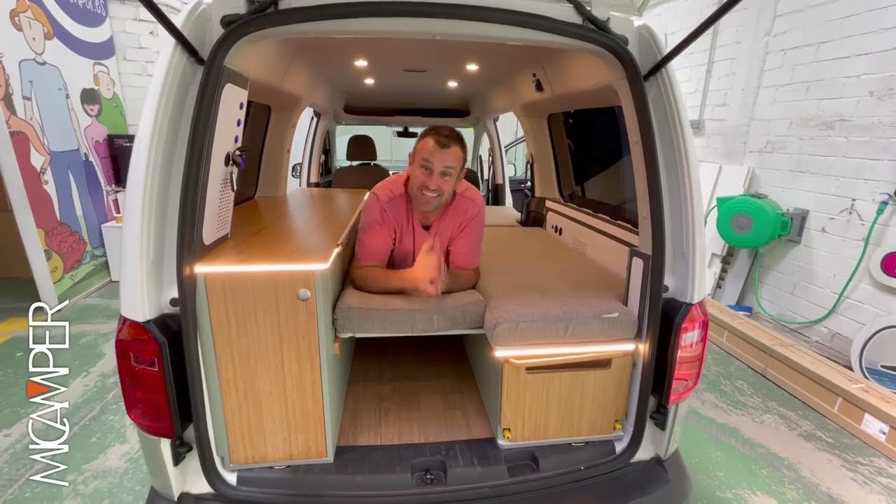 Minicamper 🚐 Caddy personalizada para Irene | Tour completo