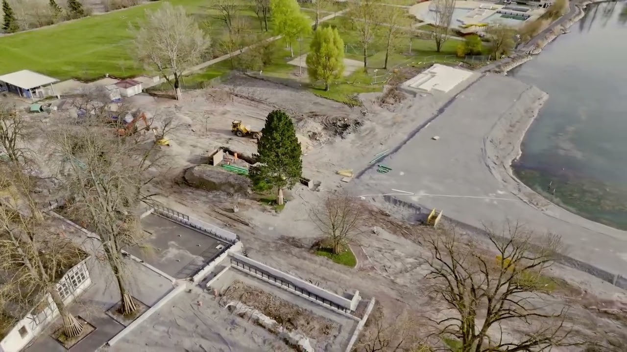 Baustelle Schwanenteich (März 2024)