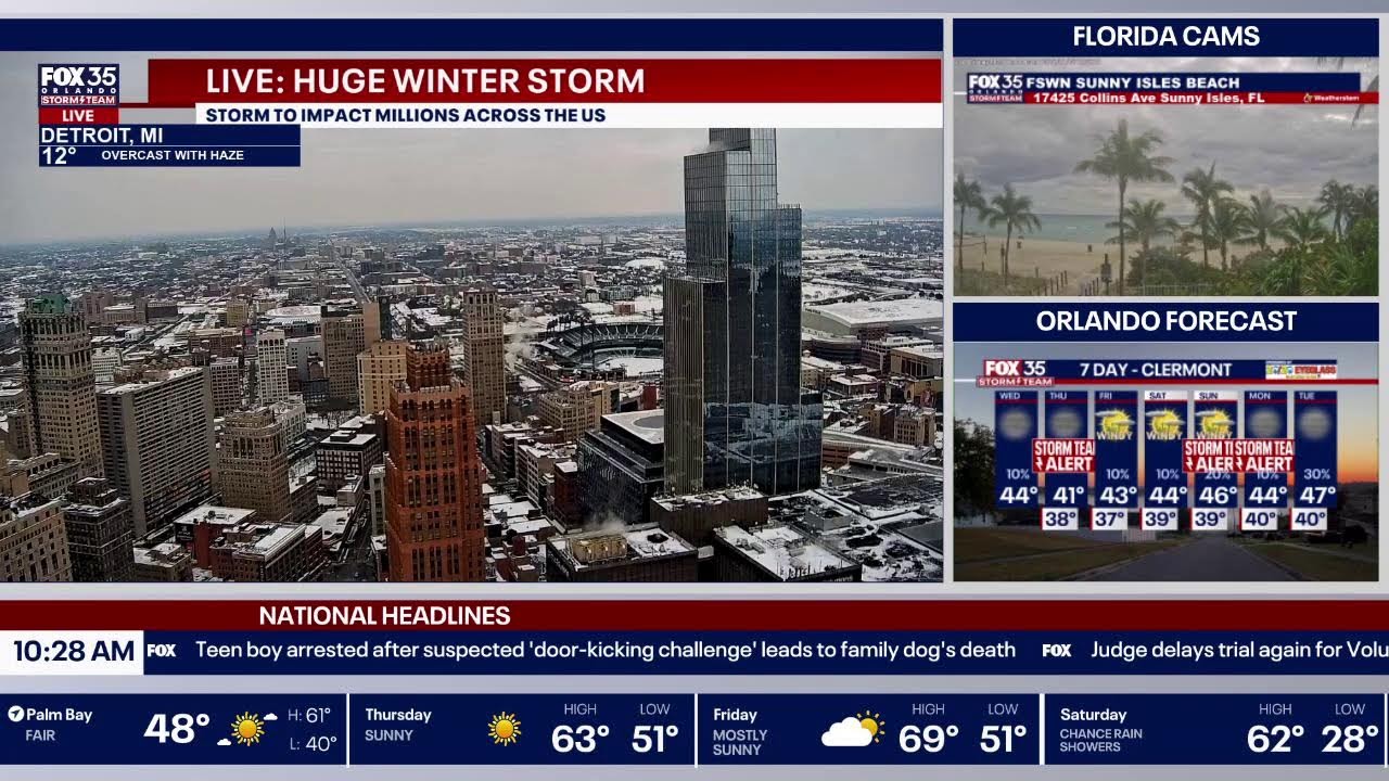 US winter storm live map: Weather cameras, live tracking, forecasts