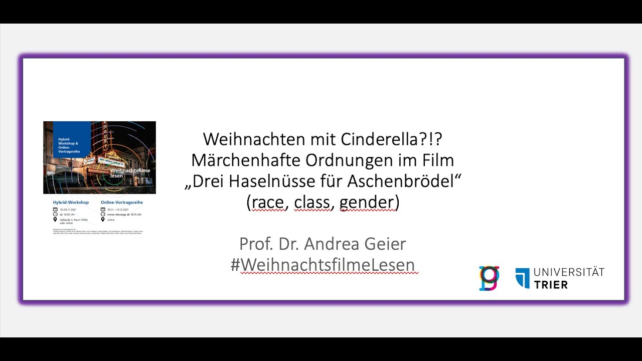 Weihnachten mit Cinderella. Märchenhafte Ordnungen in 