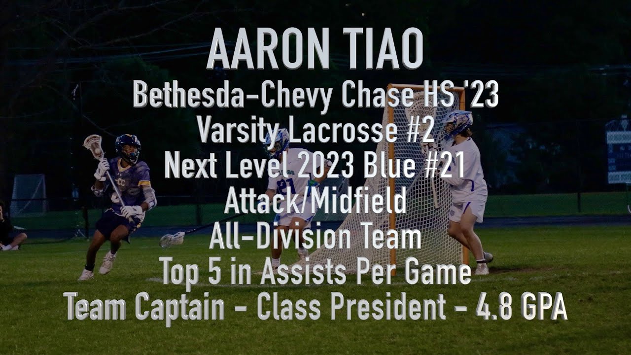 Aaron Tiao Junior Year Spring Lacrosse Highlights