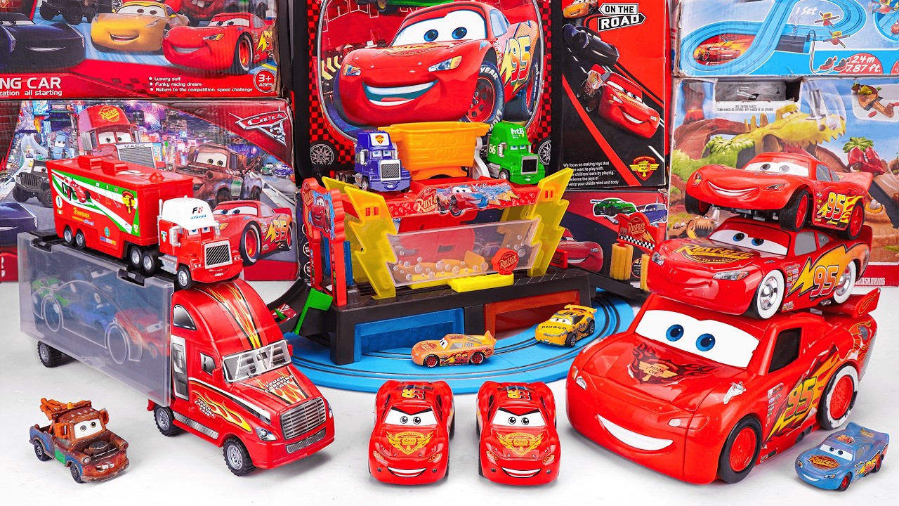 Disney Pixar Cars Unboxing Review | Lightning Mcqueen, Tow Mater, Doc Hudson, Sally Carrera, Cruz