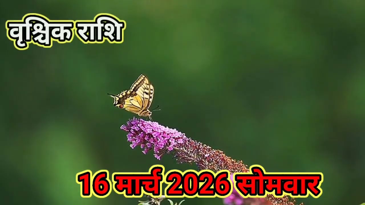 वृश्चिक राशि 16 मार्च 2026 दिन सोमवार !! Vrishchik Rashifal 16 march ! धन लाभ तय समझिए