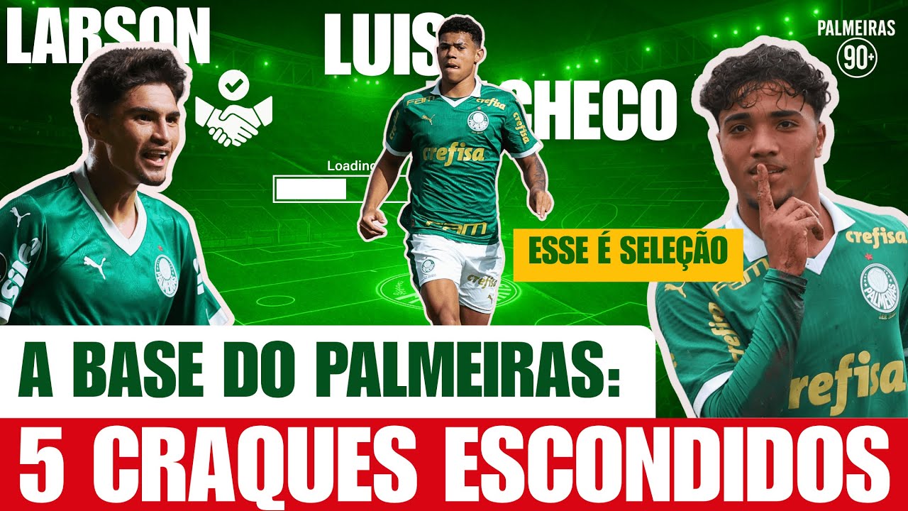 FUTURO DO PALMEIRAS: 5 JOIAS DA BASE QUE VÃO BOMBAR EM 2026 