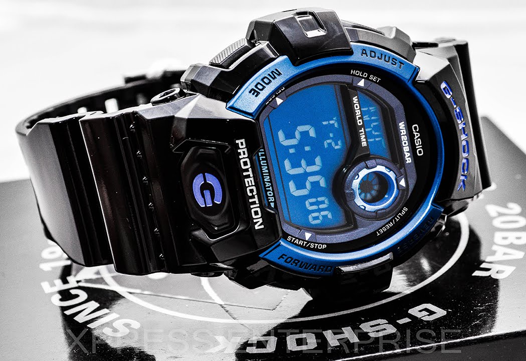 Casio GSHOCK Blue G8900A-1 REVIEW | How To Set Time | LIGHT DISPLAY