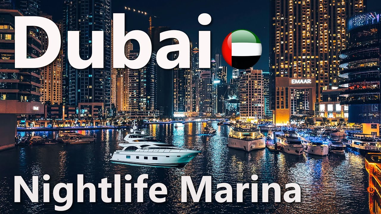 Midnight Dubai, Marina Night Walking Tour 4K🇦🇪