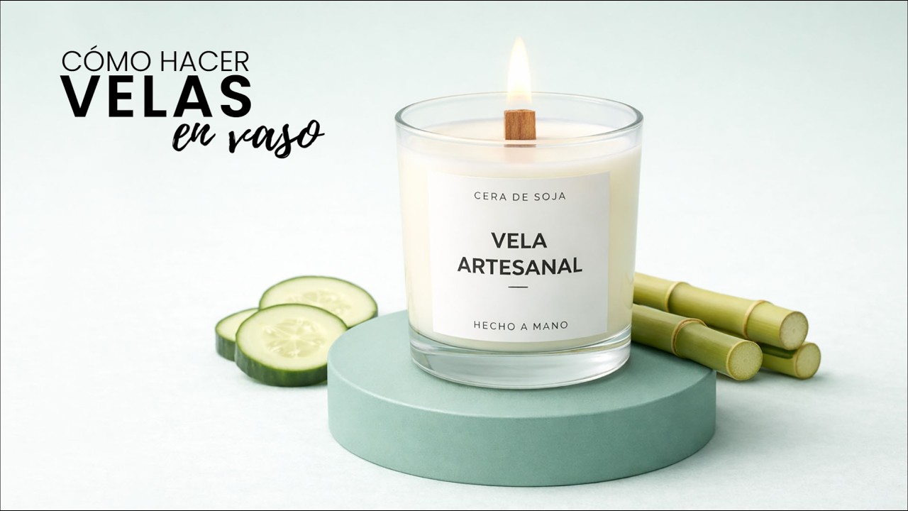 C&oacute;mo Hacer Velas en Vaso Caseras 🕯️ | Receta F&aacute;cil de Velas Arom&aacute;ticas DIY