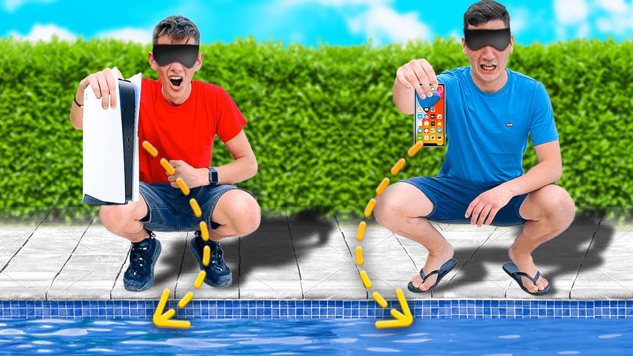 NON LANCIARE L' OGGETTO SBAGLIATO in PISCINA! 😱 Scherzi e Momenti Divertenti su Cap e Kazu