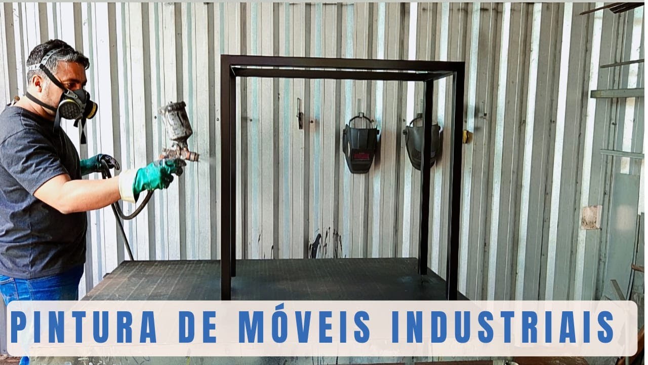 ✅MOVEIS INDUSTRIAIS/ Como Fazer Uma PINTURA Resistente! (Passo a Passo completo)