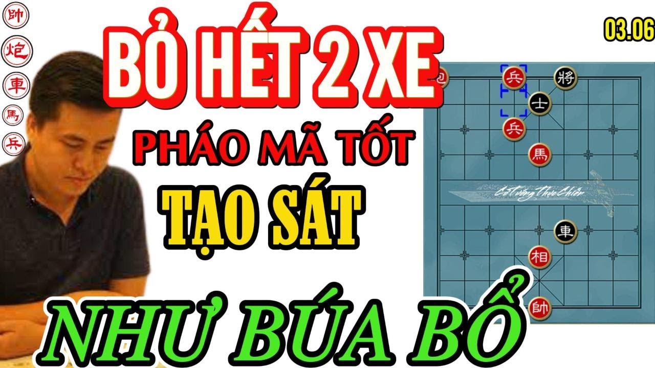 Lại Lý Huynh khiến đối thủ rối não, với màn bỏ hết 2 xe, pháo mã tốt liên công tạo sát kinh hoàng