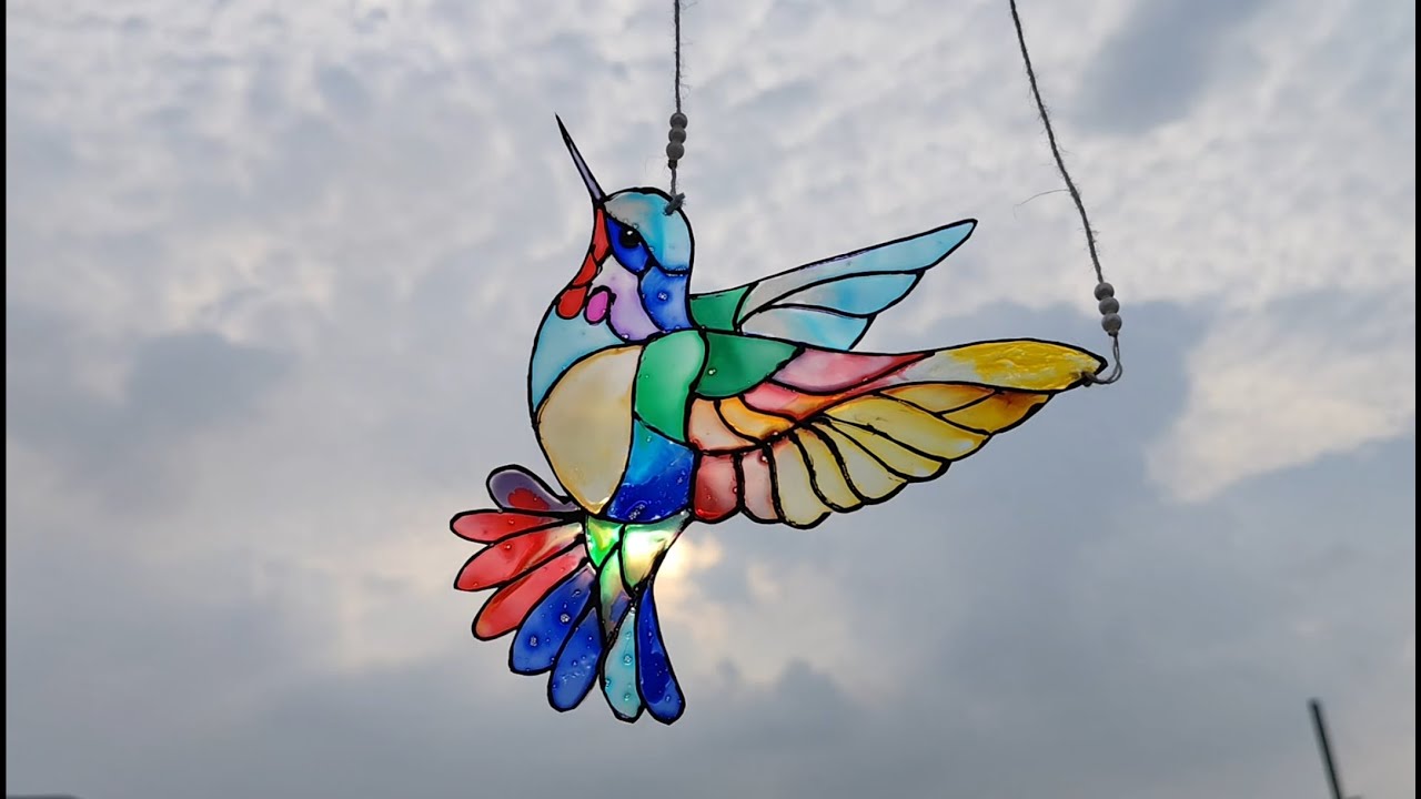 Stunning Glass Colour Birds | Easy DIY Home Decor Idea YOU MUST TRY😍