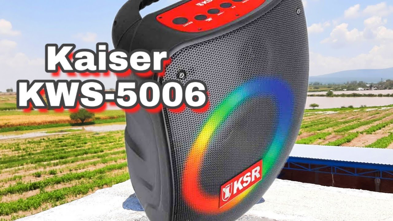 Bocina Kaiser KSW - 5006 con Luz RGB RÍTMICA | UNBOXING