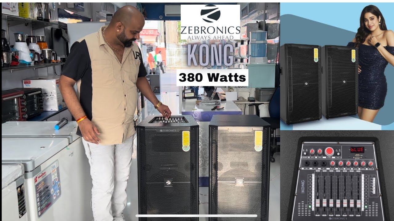 Zebronics Zeb-Kong 2.0 DJ Speaker 380W Full Detailed Features And Performance @zebronics