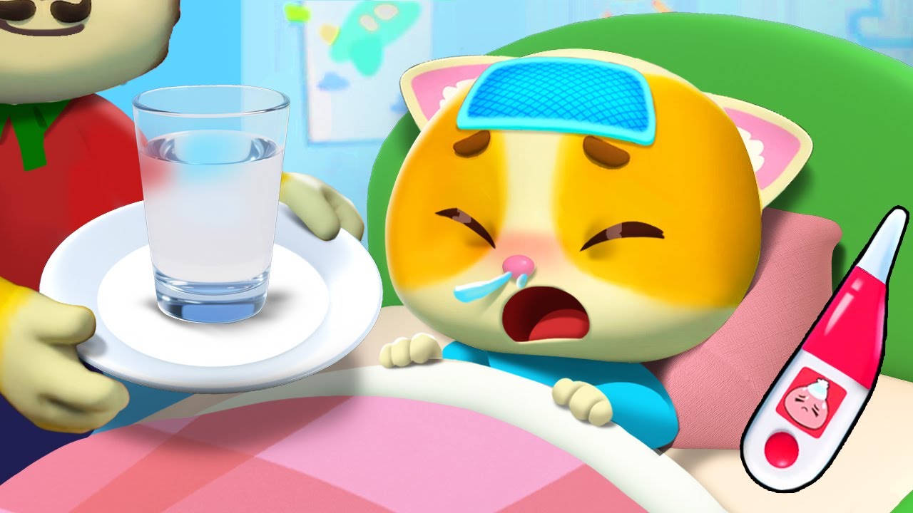 ティミーくんがかぜひいちゃった | 子供の歌メドレー | 子どもの歌 | 童謡 | ネコネコファミリー | ミャウミファミリーショー | MeowMi Family Show