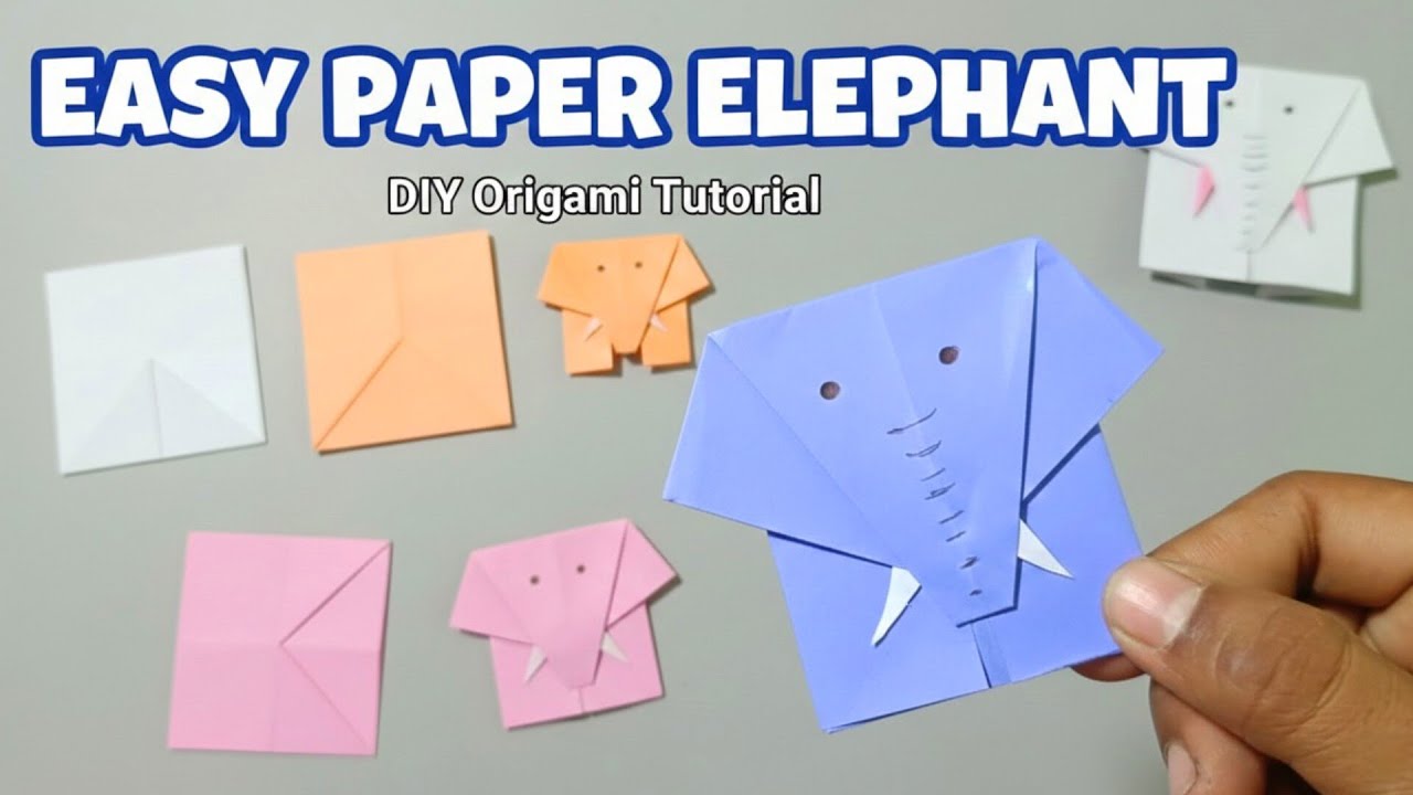 DIY paper Elephant craft for kids | How to make elephant craft | simple and easy Elephant 