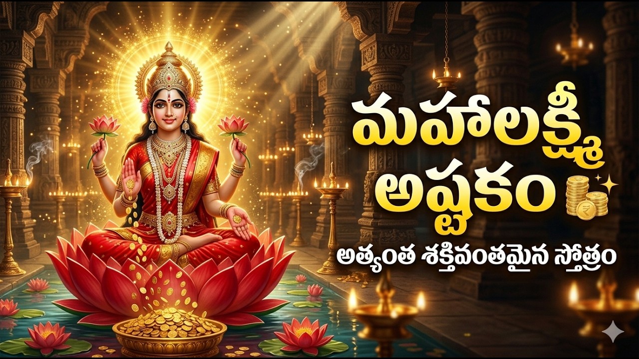 Mahalakshmi stotras  Telugu | Lakshmi Devi Bhakti Patalu Friday Specia #music #devotional #cutebaby