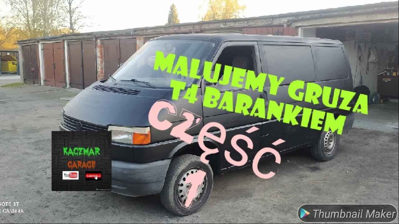 Malowanie vw t4 barankiem część 1