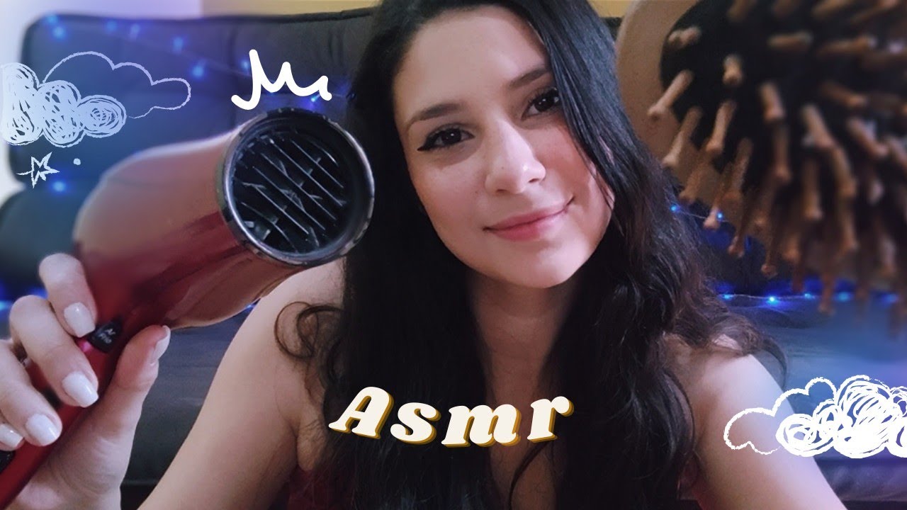 CABELEIREIRA LAVANDO E FINALIZANDO SEU CABELO (roleplay) | asmr caseirinho