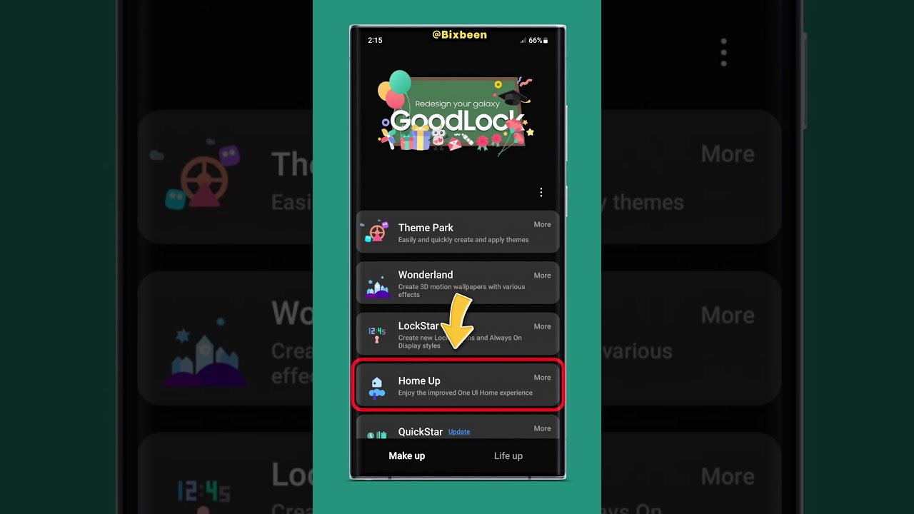 Vertical App Drawer on Samsung with Good Lock - Home up #shorts