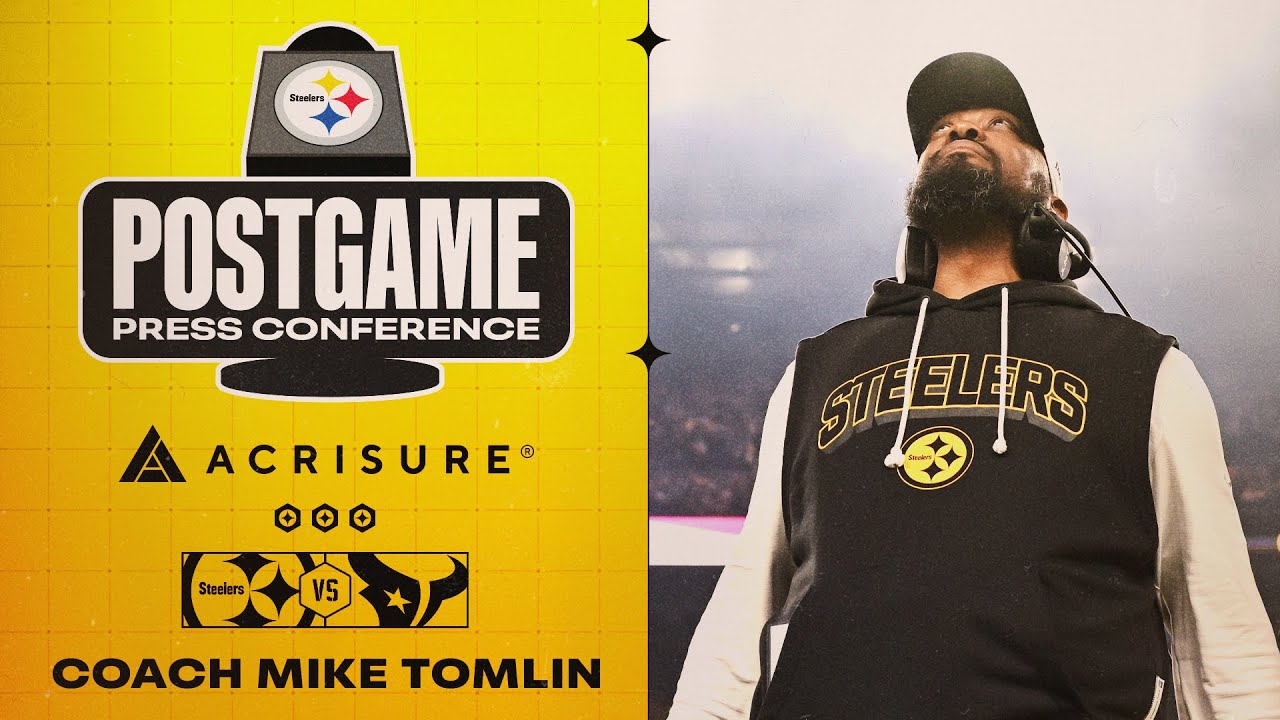 Coach Mike Tomlin Postgame Press Conference (Wild Card vs Houston Texans) | Pittsburgh Steelers