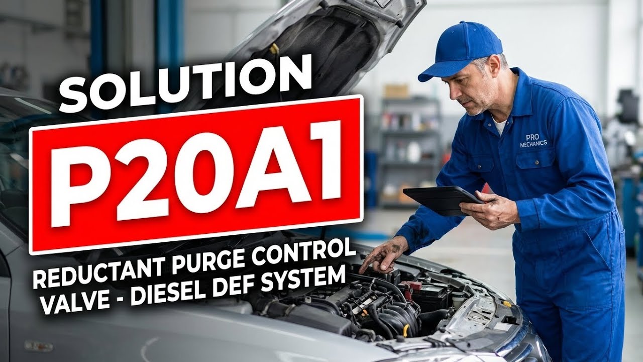 Как исправить ошибку P20A1 OBD II &mdash; Клапан управления продувкой восстановителем &mdash; Система DEF для...