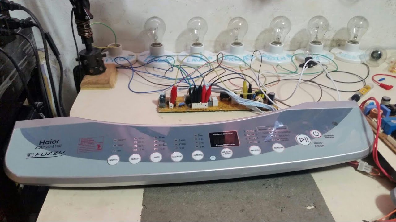 REPARACIÓN DE TARJETA DE LAVADORA HAIER XQB100 CON ERROR E1