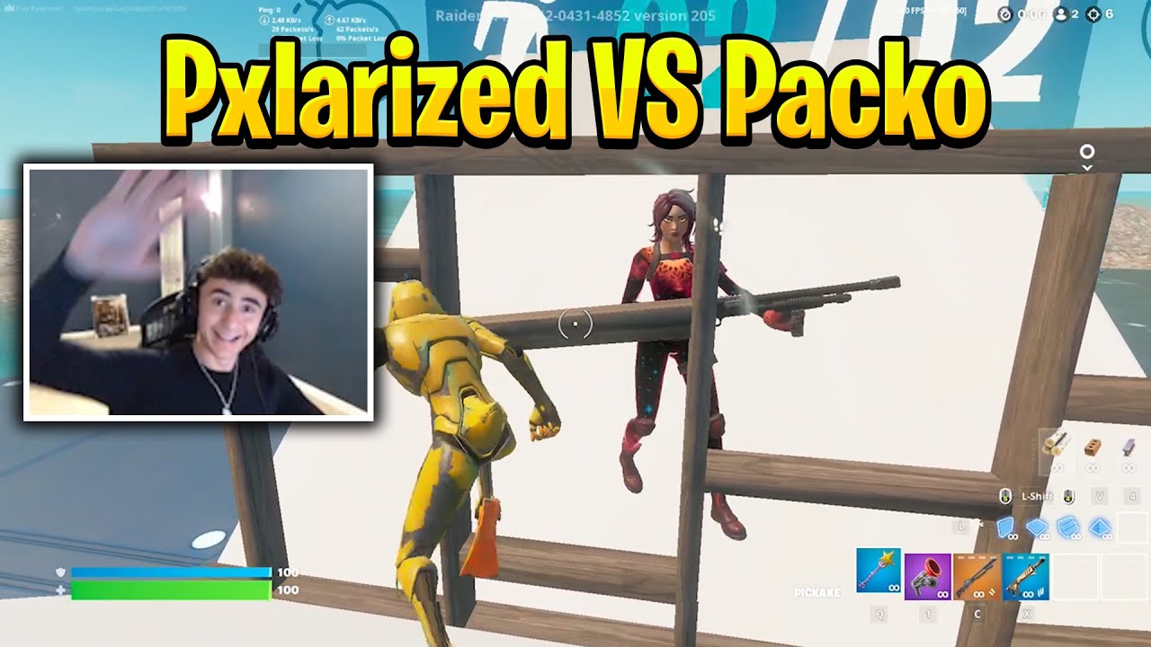 Pxlarized VS Packo 1v1 Buildfights