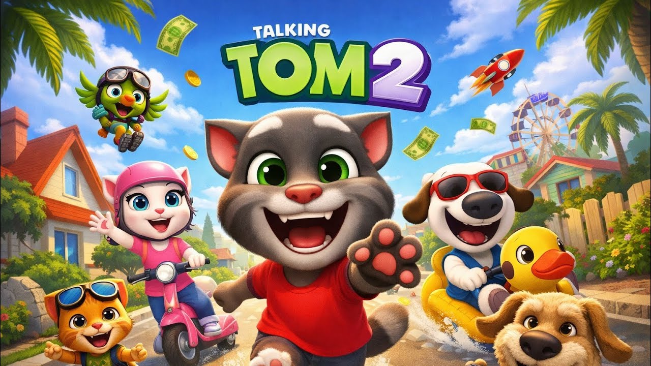Funny Talking Tom 2 gameplay with epic moments, laughs, surprises and nonstop cartoon fun!🔥❤️😂