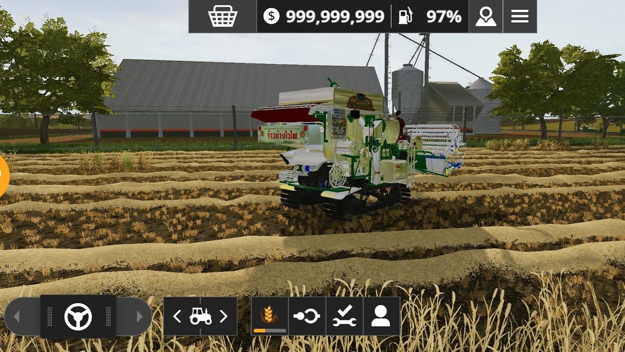 EP8[เล่นแบบชีวิตริง]เกี่ยวข้าวแปลงเดิมกับรถเกี่ยวคันเดิมทีแต่EPหน้าจะย้ายรถไปแปลงอื่นFAMING20