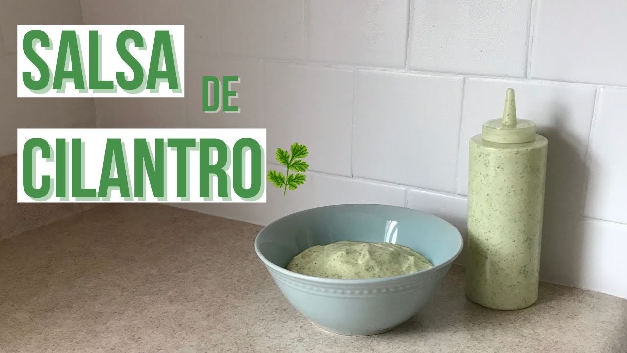 Como Hacer Salsa de Cilantro * How to Make Cilantro Sauce