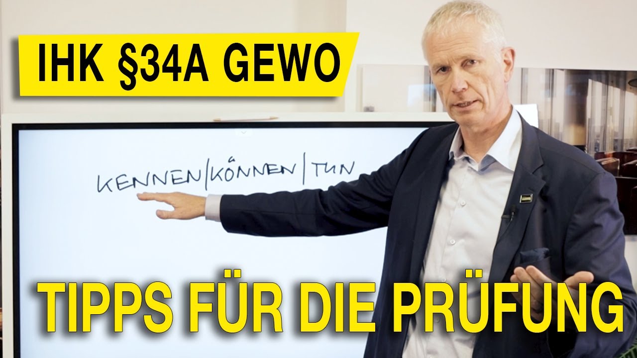 §34a GewO - So bereitest Du Dich auf die Sachkundeprüfung vor! (2022)