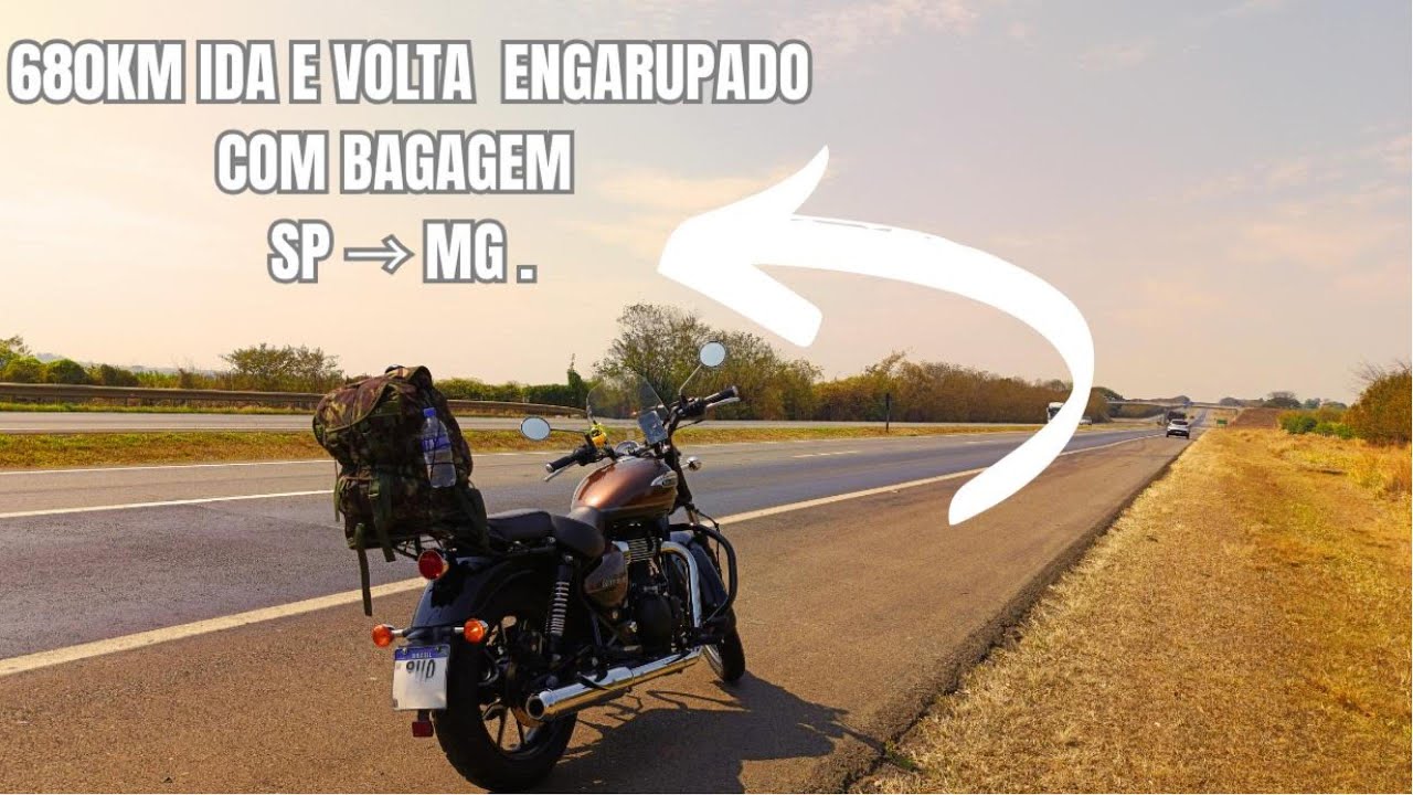 680 km de Meteor 350  com garupa para Minas Gerais