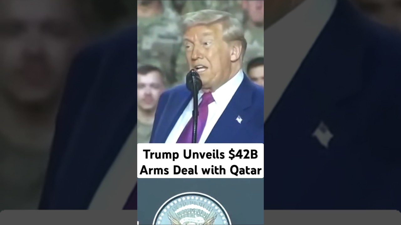 Trump Unveils $42B Arms Deal with Qatar #trump #qatar #shorts