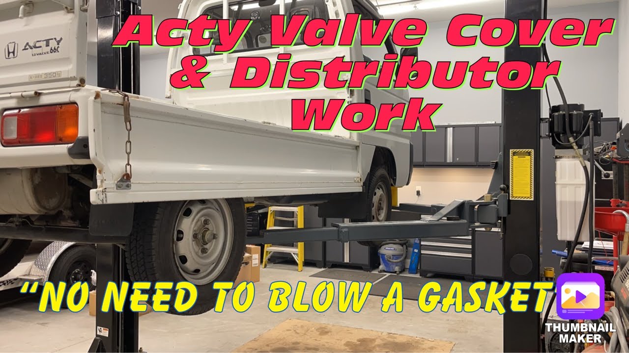 Honda Acty Valve Cover Gasket & Distributor O-Ring Replacement #Keitruck #Acty #ValveCover #O-Ring