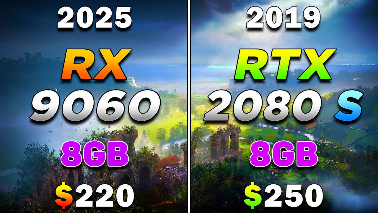 RX 9060 8 ГБ против RTX 2080 SUPER 8 ГБ | Тестирование игрового процесса на ПК