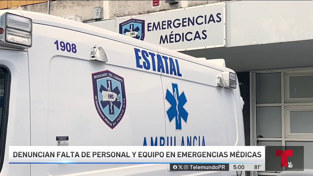 Difícil para paramédicos atender emergencias con prontitud ante falta de personal