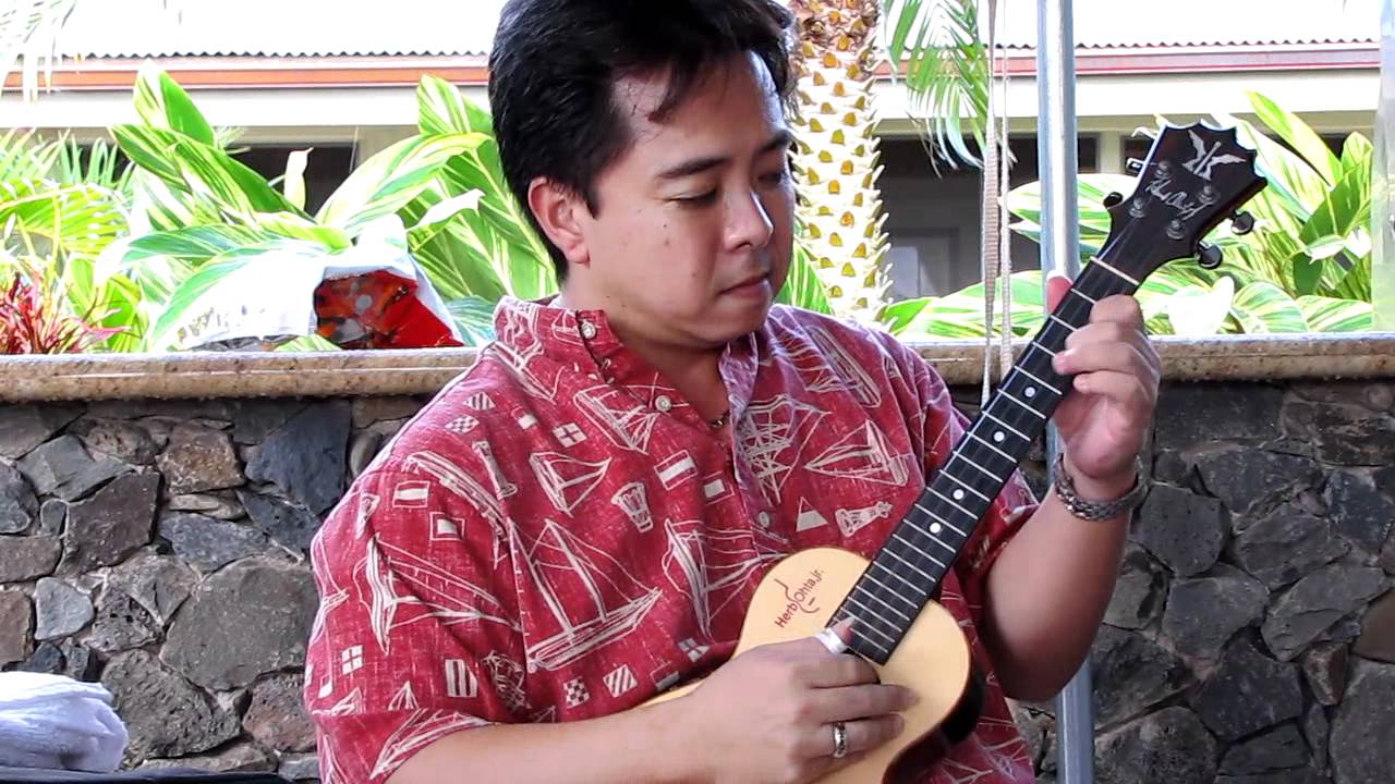Slack Key Lullabye @ George's workshop  MVI 4821