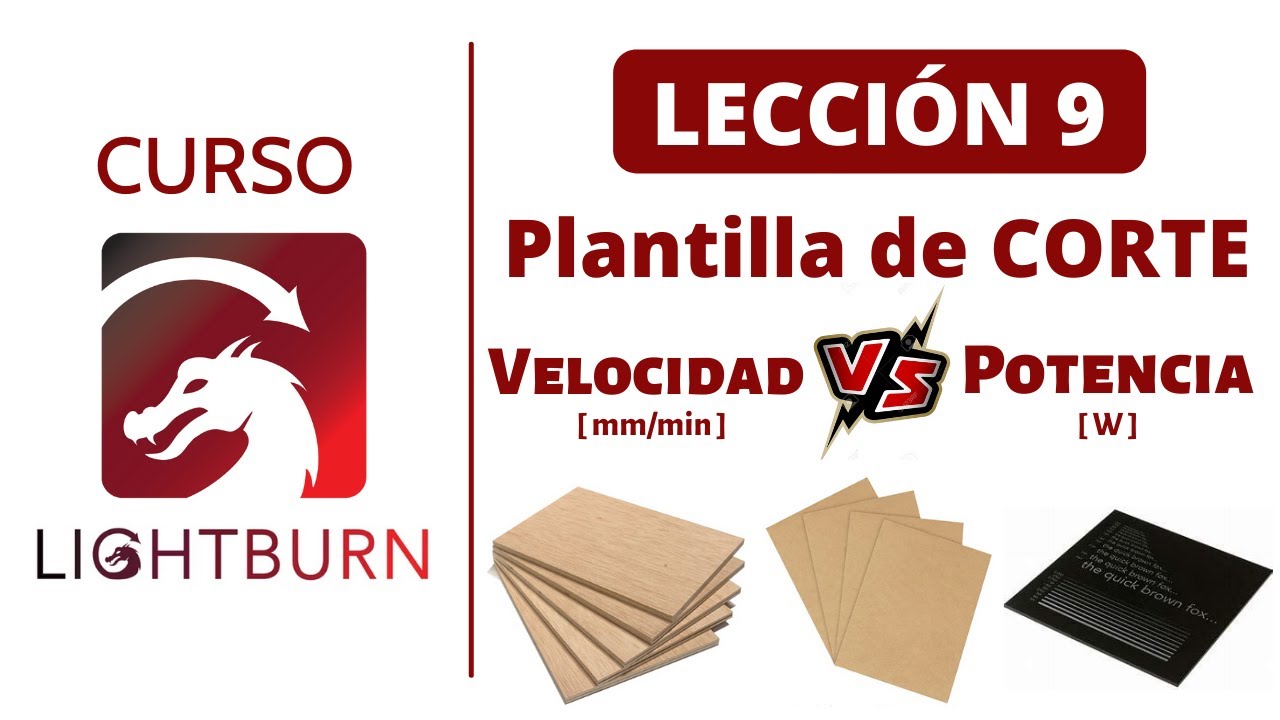 📕 Lección #9: Aprende a CORTAR con Láser como un Padawan  📚 Curso de Lightburn🔥