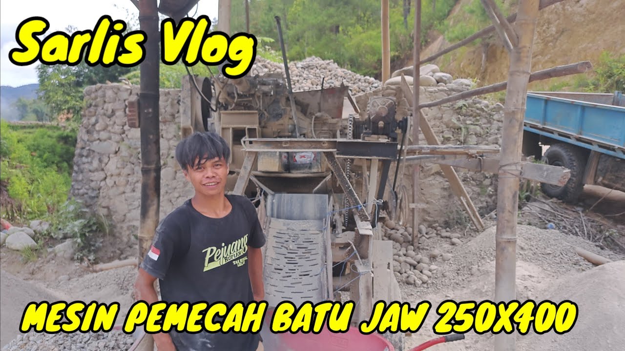 MESIN PEMECAH BATU SPLIT JAW 250x400 || #anakdesa #dumptruck #jawcrusher #split #viral #cuan