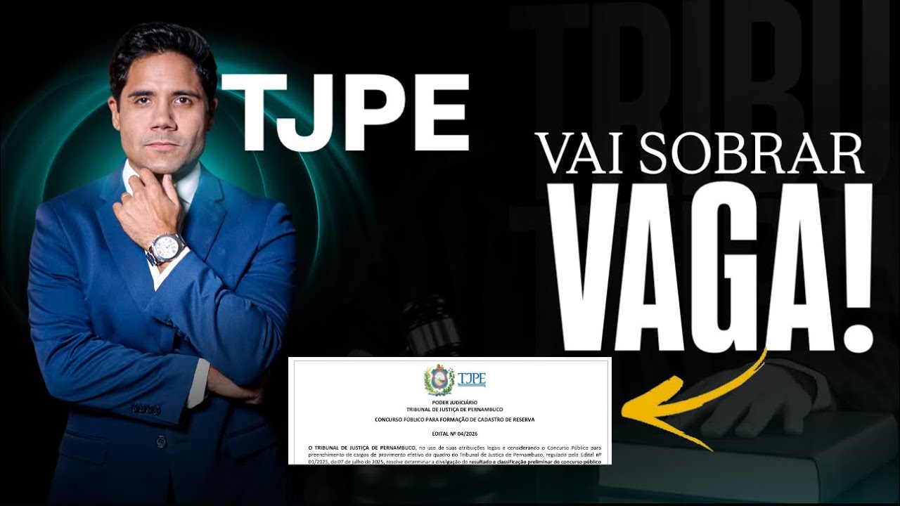 Concurso TJPE: v&atilde;o sobrar vagas para t&eacute;cnico na banca IBFC