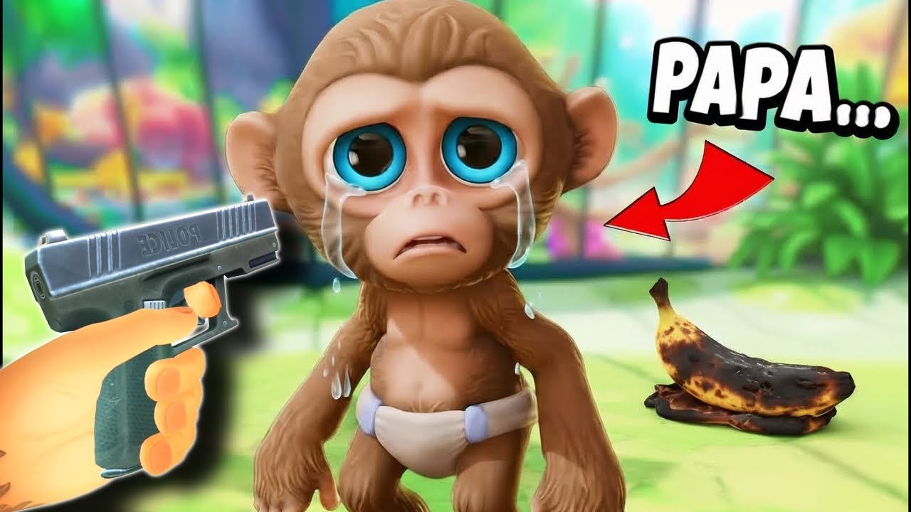 Baby Affe kriegt VERGAMMELTE Bananen zu essen...! I am Monkey VR Deutsch