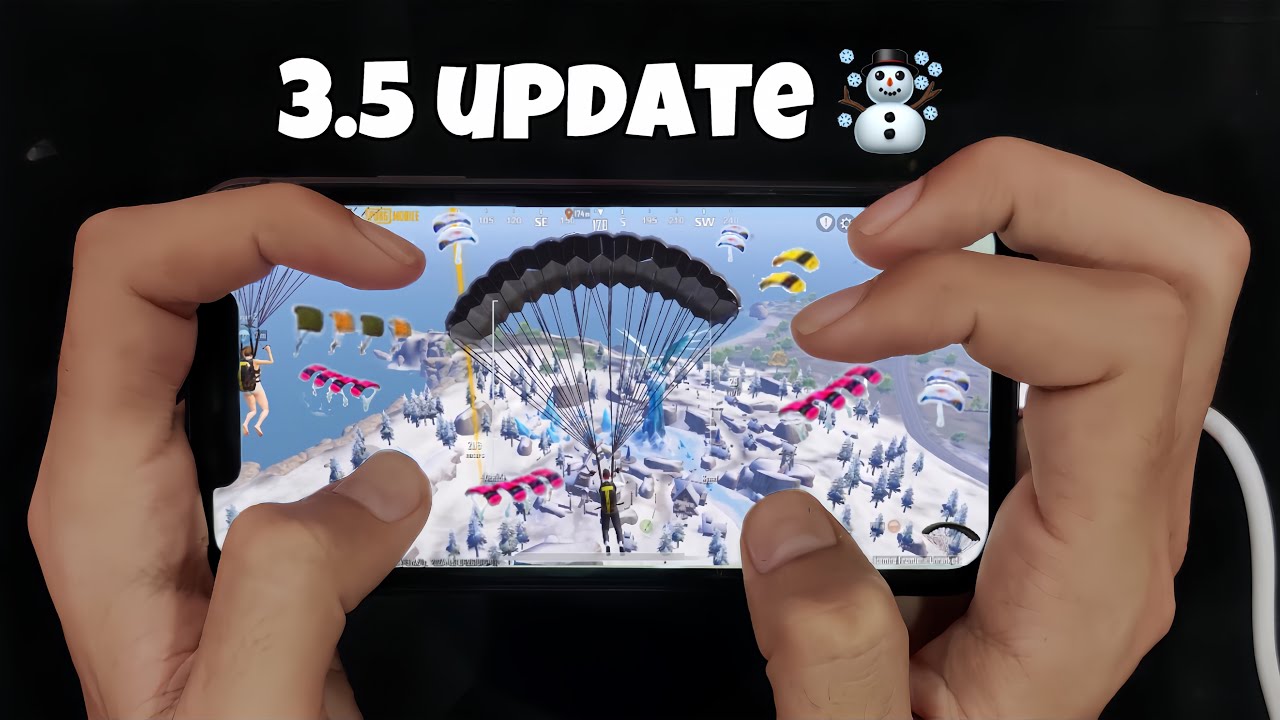 3.5 update ☃️ IPHONE 11 HANDCAM Smooth + Extreme Erangel Gameplay | PUBG TEST IN 2024 🔥