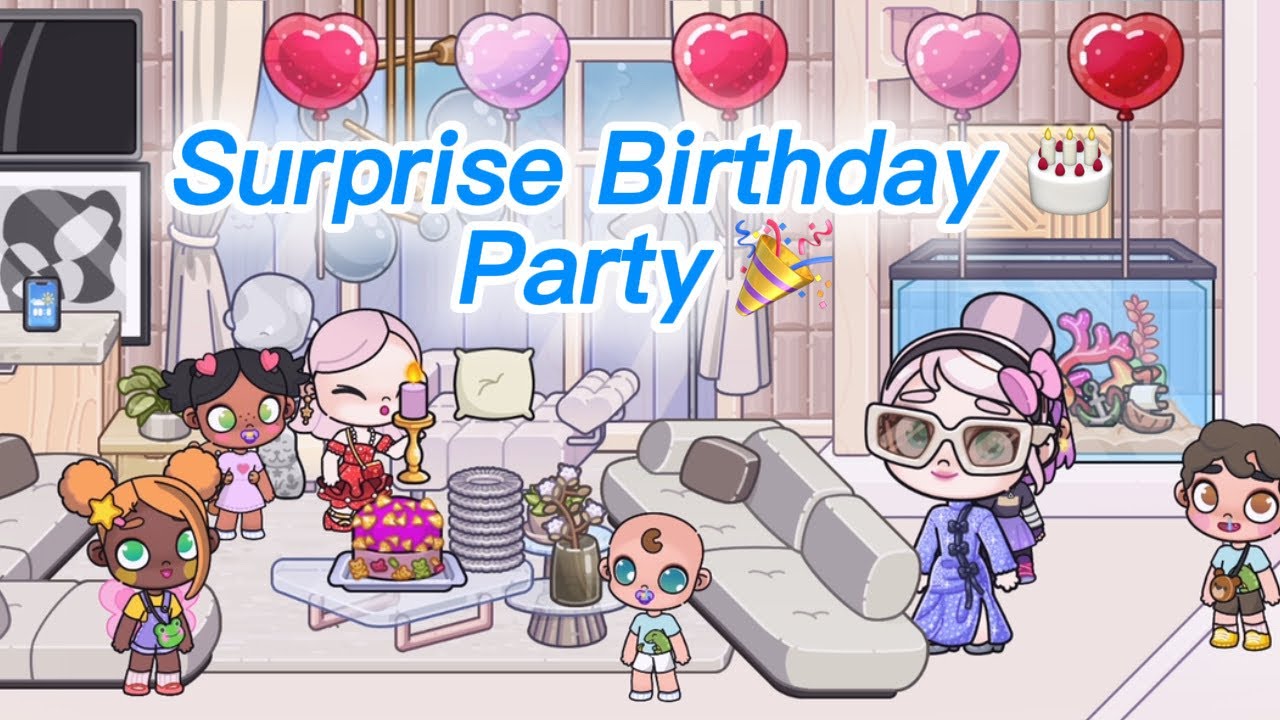 Surprise Birthday Party 🥳/avatar world 