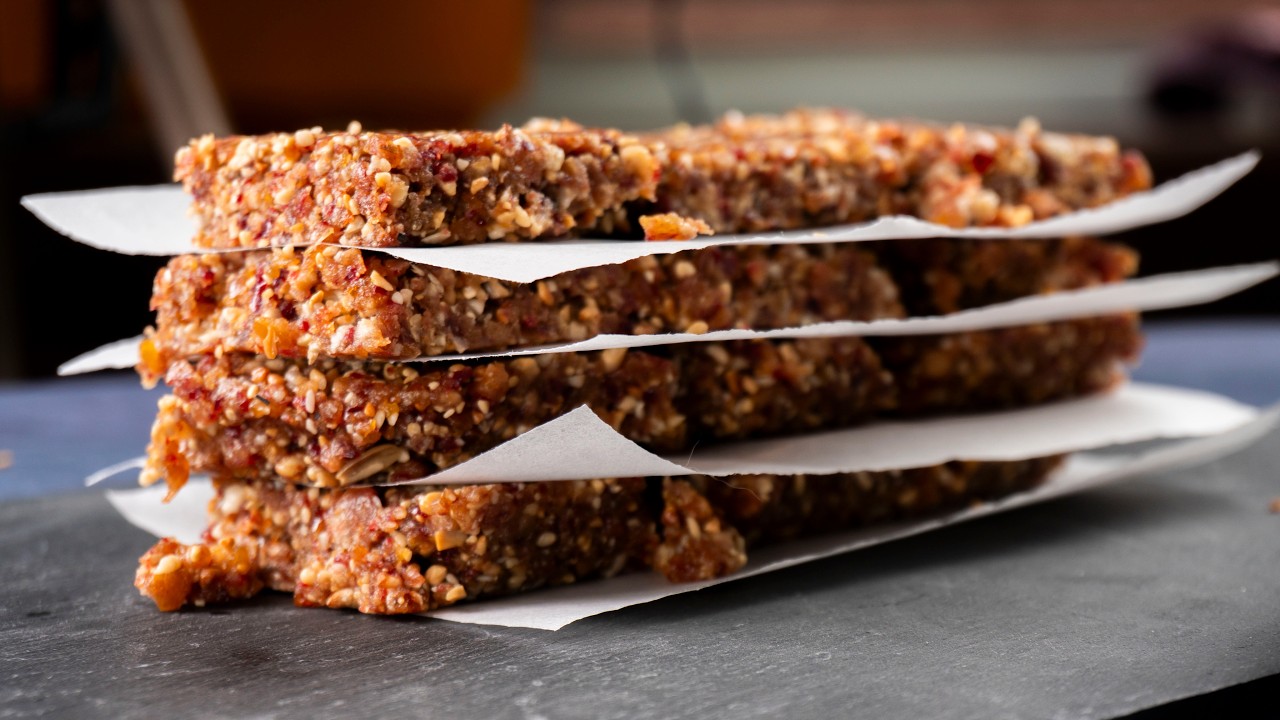 Healthy Vegan Snack Bars with Seeds and Dried Fruits   energy bars