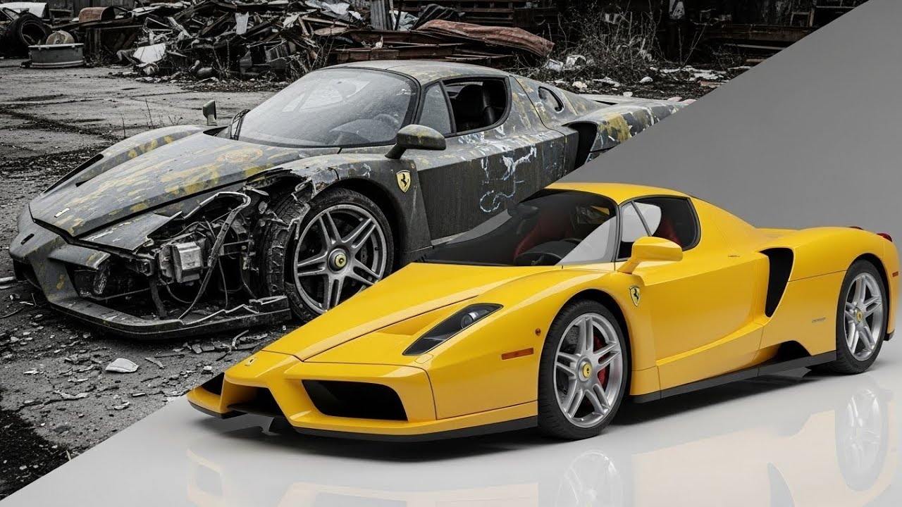 Abandoned Ferrari Enzo 2003 Restored to Perfection | Ultra Satisfying ASMR Rebuild 🟡🔧 