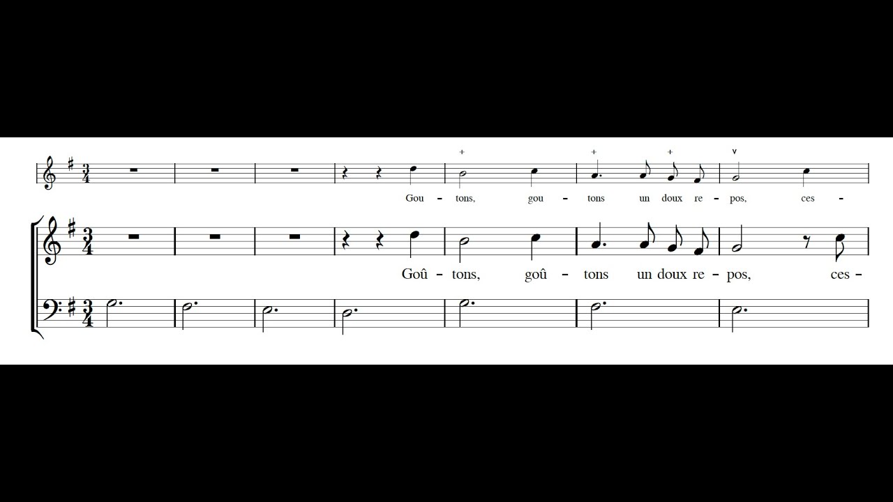 MICHEL LAMBERT: Goutons un doux repos PDF SCORE
