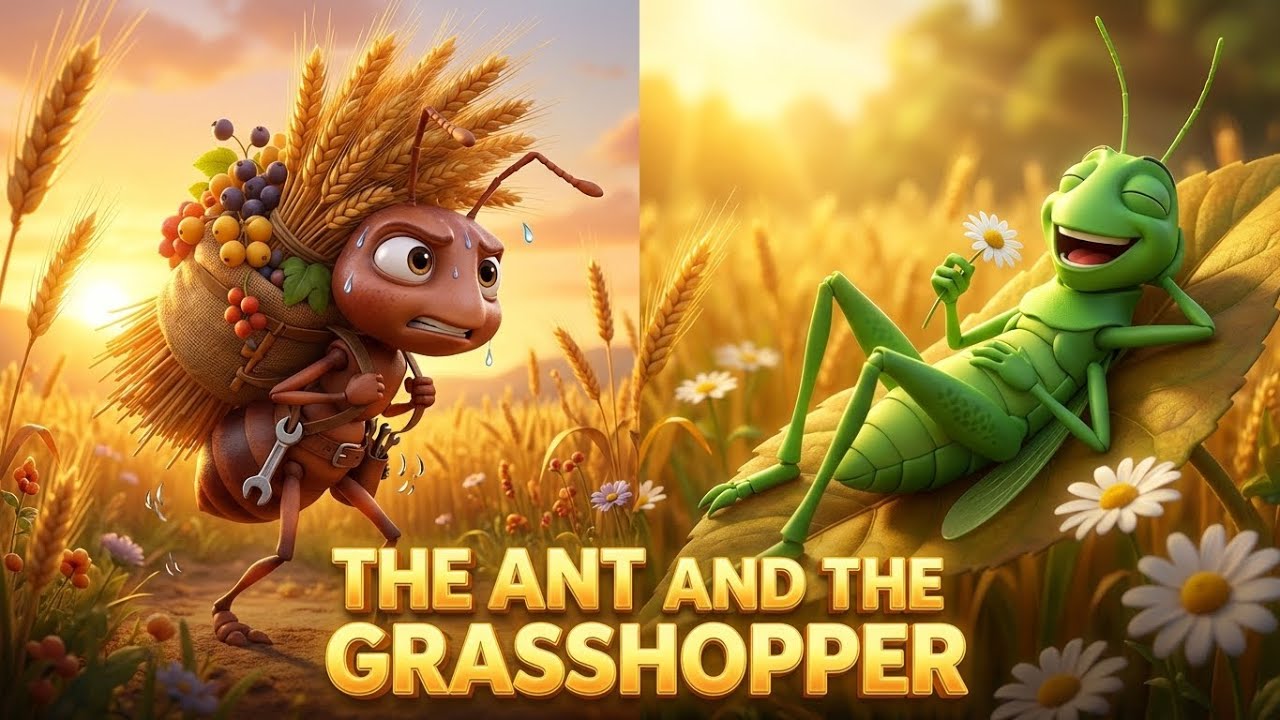 The Ant and the Grasshopper | Stories for Teenagers | English Stories