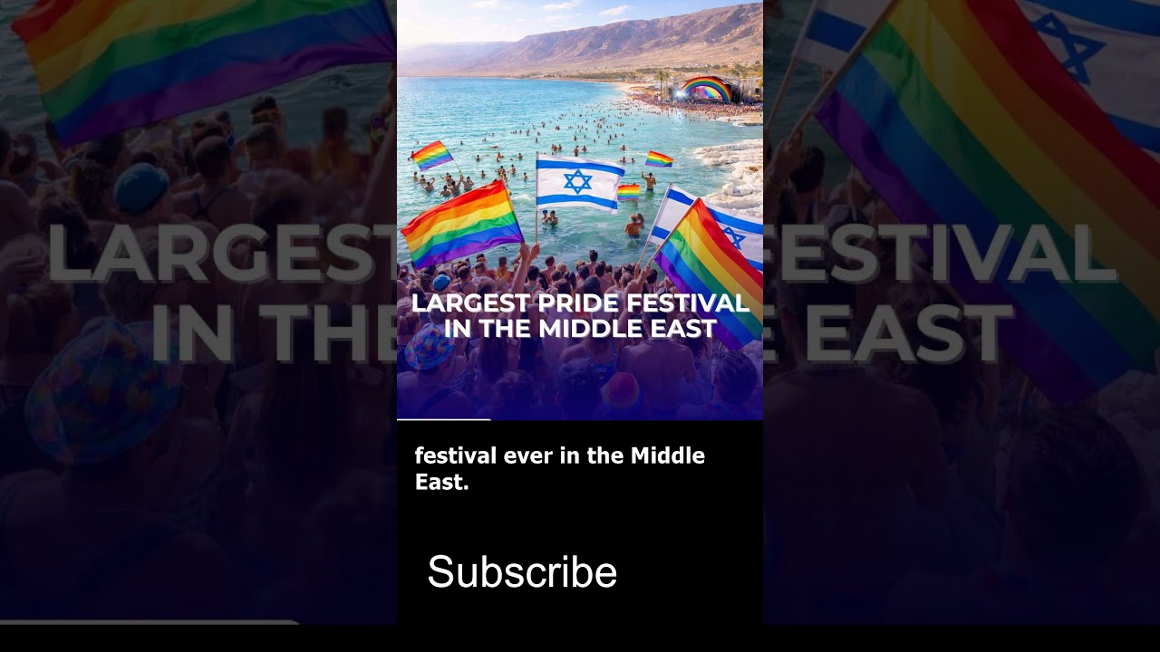 Прайд в самом низком месте на Земле 🌈 Мертвое море принимает исторический фестиваль ЛГБТК+